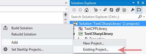 Add existing project